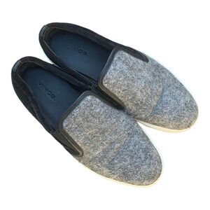 Vince slip on flat grey and black size 7.5